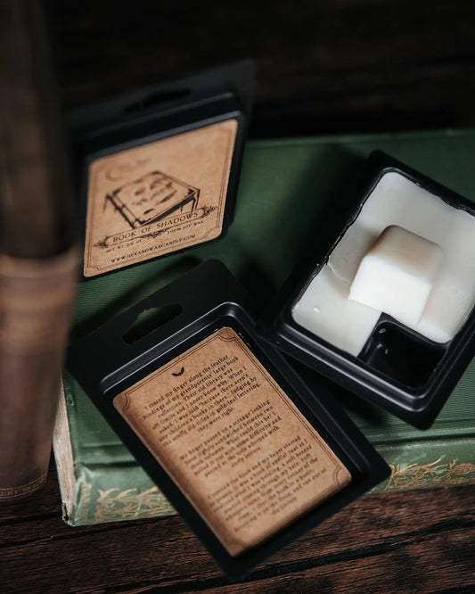 Book of Shadows – The Witchy Old Book Wax Melt Hex and Wax Candle Co.