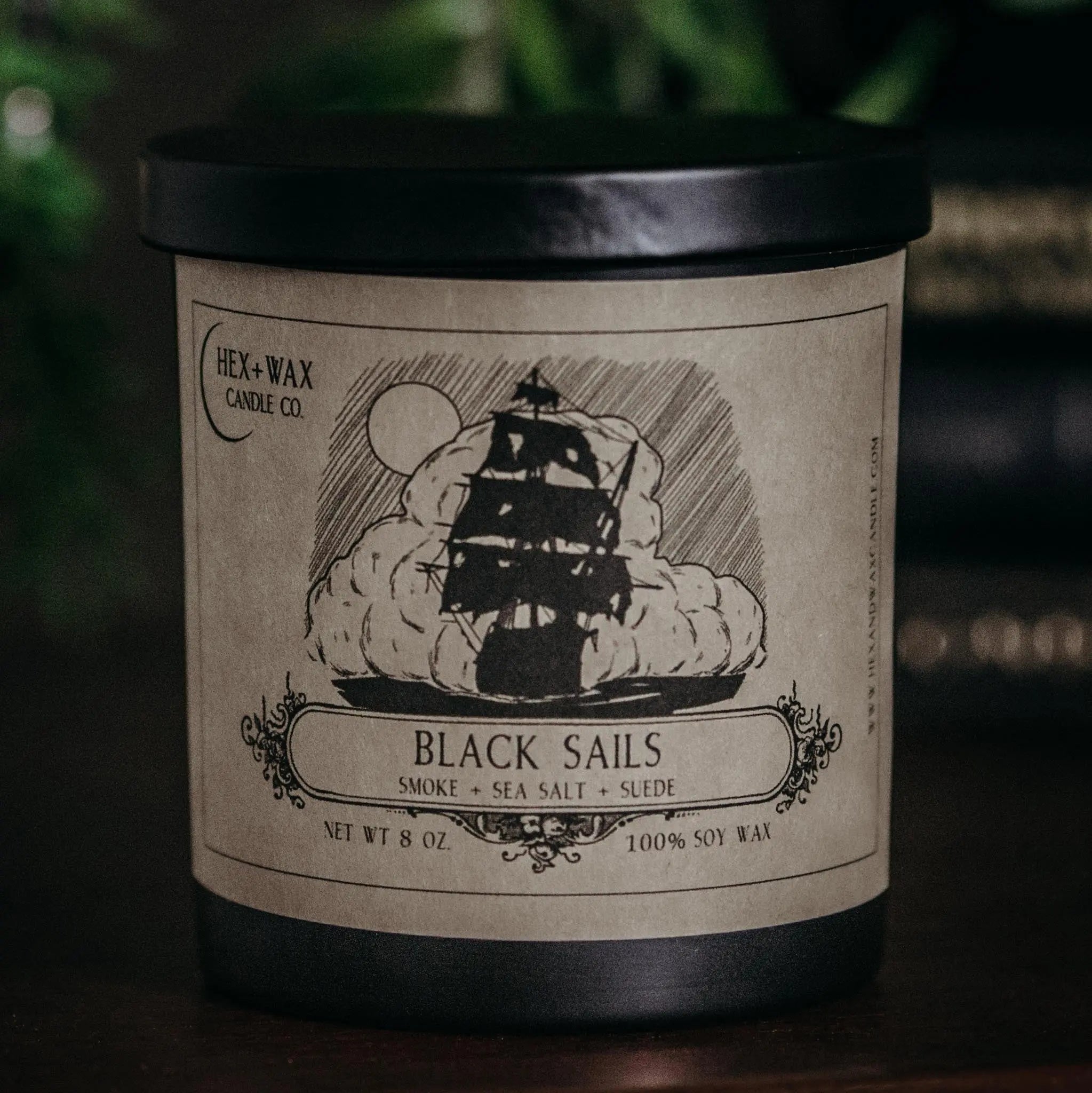 the front of Black Sails featuring a horror ship