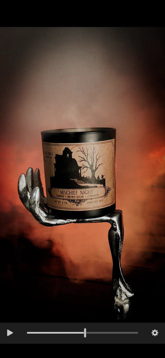 Mischief Night – The Haunted Pumpkin Spice Candle Hex + Wax Candle Co.