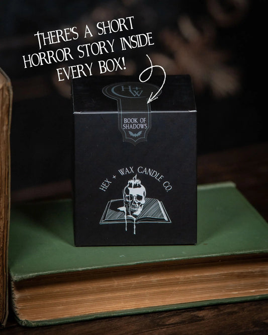 Book of Shadows – The Witchy Old Book Candle Hex + Wax Candle Co.