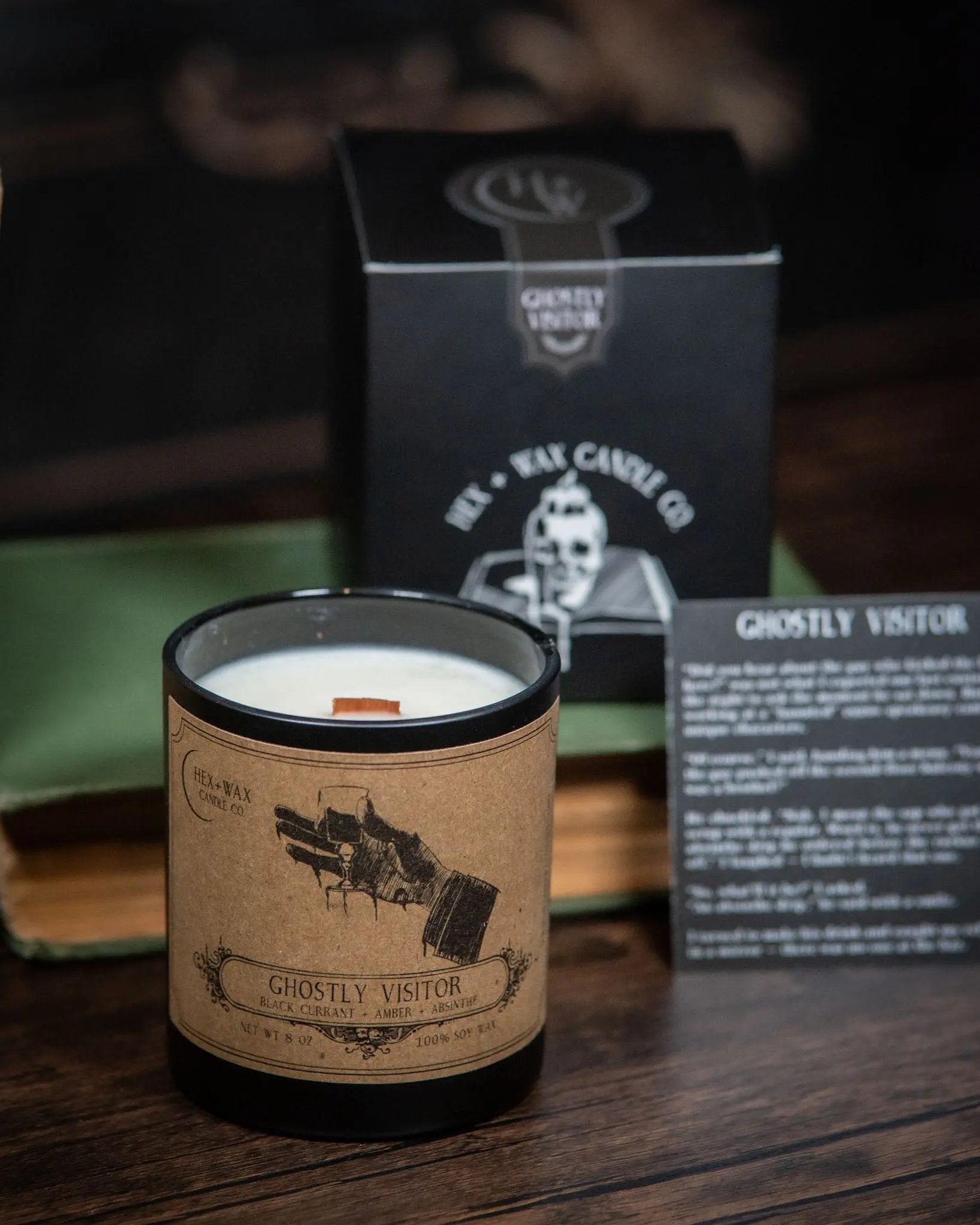 Ghostly Visitor – The Haunted Speakeasy Candle Hex + Wax Candle Co.