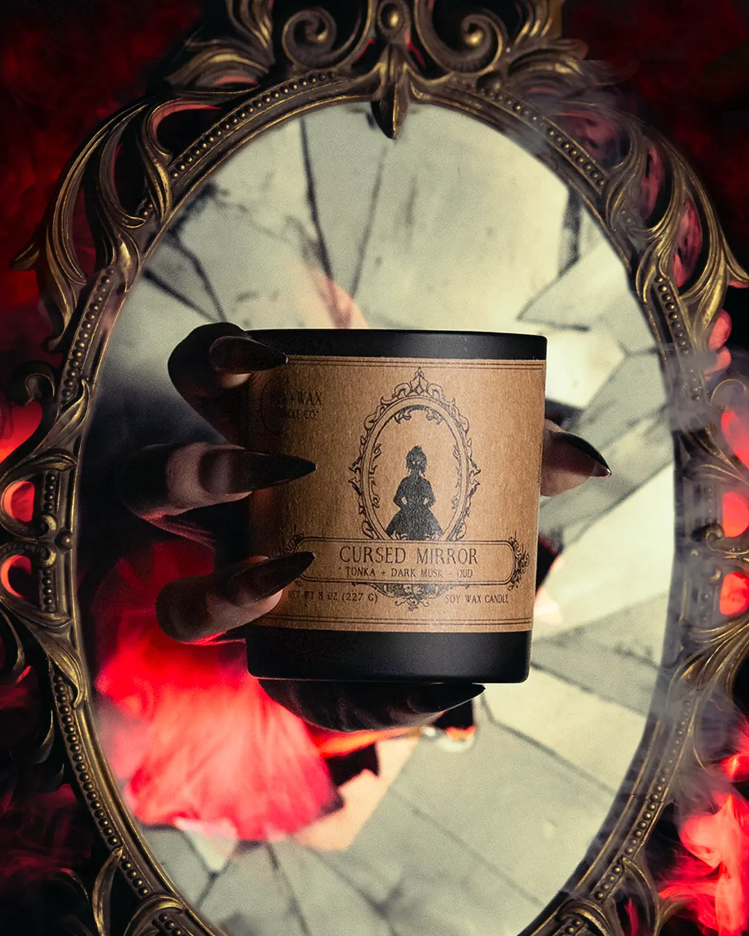 Cursed Mirror — The Victorian Gothic Candle Hex + Wax Candle Co.