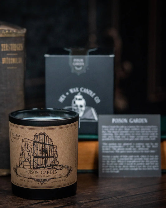 Poison Garden – The Gothic Lilac Candle Hex + Wax Candle Co.