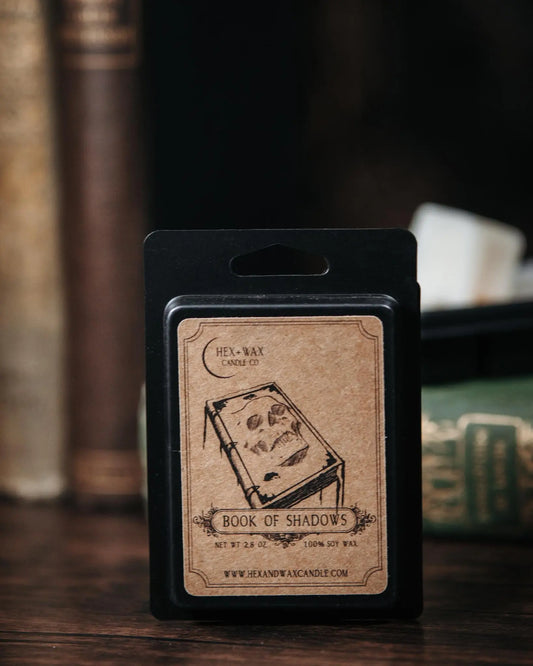 Book of Shadows – The Witchy Old Book Wax Melt Hex and Wax Candle Co.