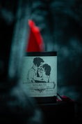 Load image into Gallery viewer, Soulmates candle behind a grave
